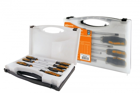 TDM ELECTRIC SQ1013-0206 Набор отверток 7 шт.: SL3х75;5х100;6х125;8х150, PH:0х75;PH1х100;PH2х125 (чемодан), CR-V "Алмаз" TDM